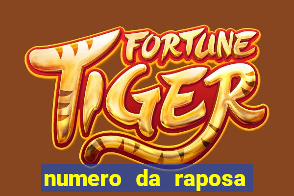 numero da raposa jogo do bicho